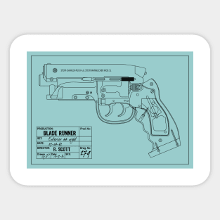 Blade Runner PKD - Light Blue Sticker